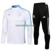 Real Madrid Ensemble Sweat d'Entraînement Quarter-Zip 22-23 Blanche Pour Enfant